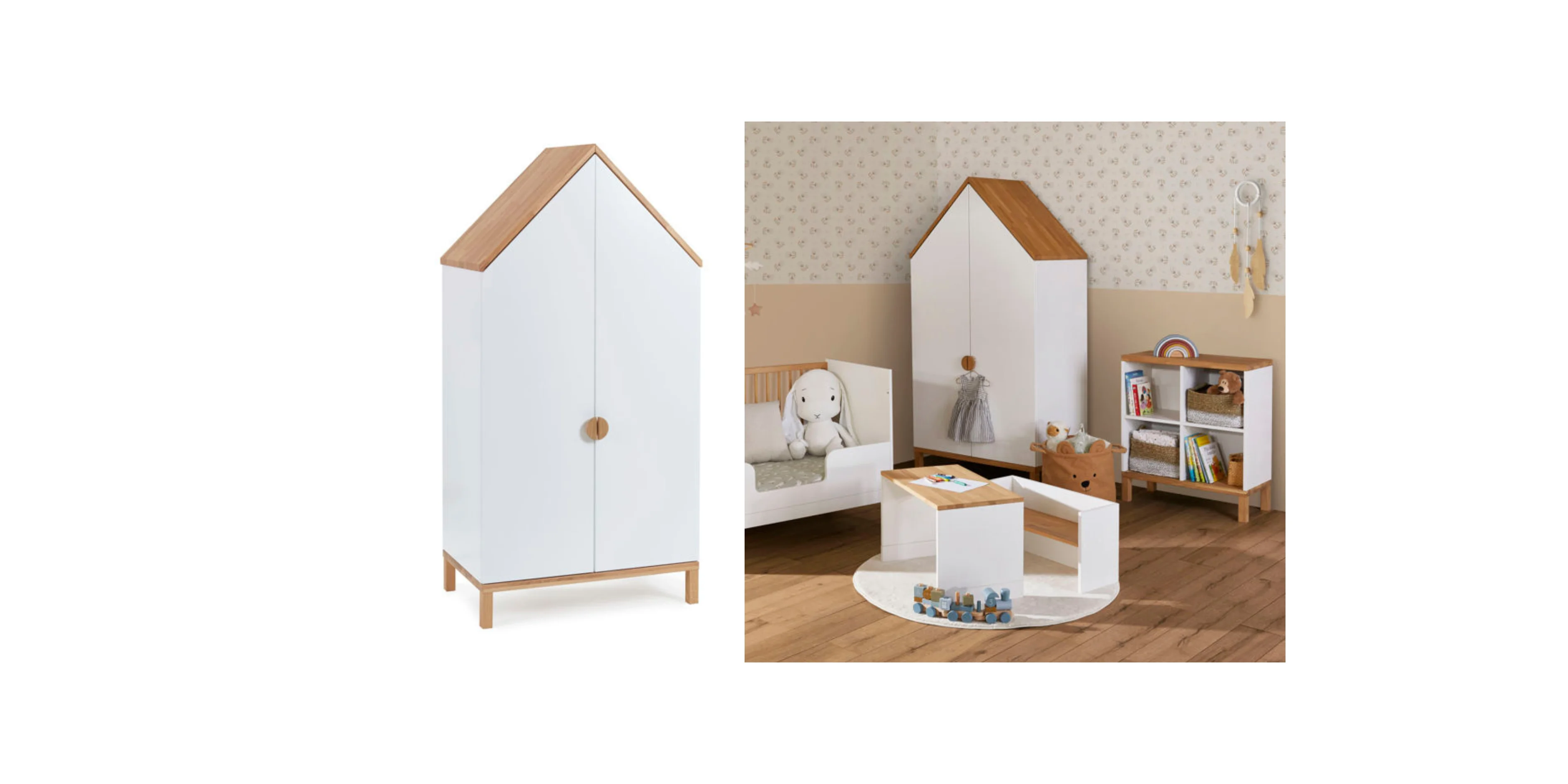 Armoire Rangement PAVILLON - 110 * 80 * 35 cm