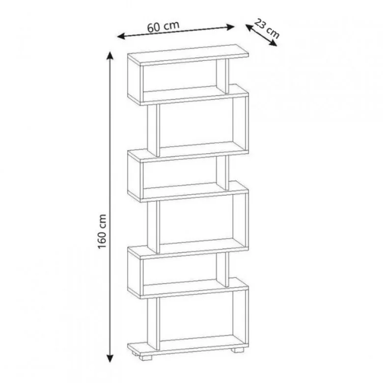 Bibliothèque GUIRLA - 160 * 60 * 23 cm