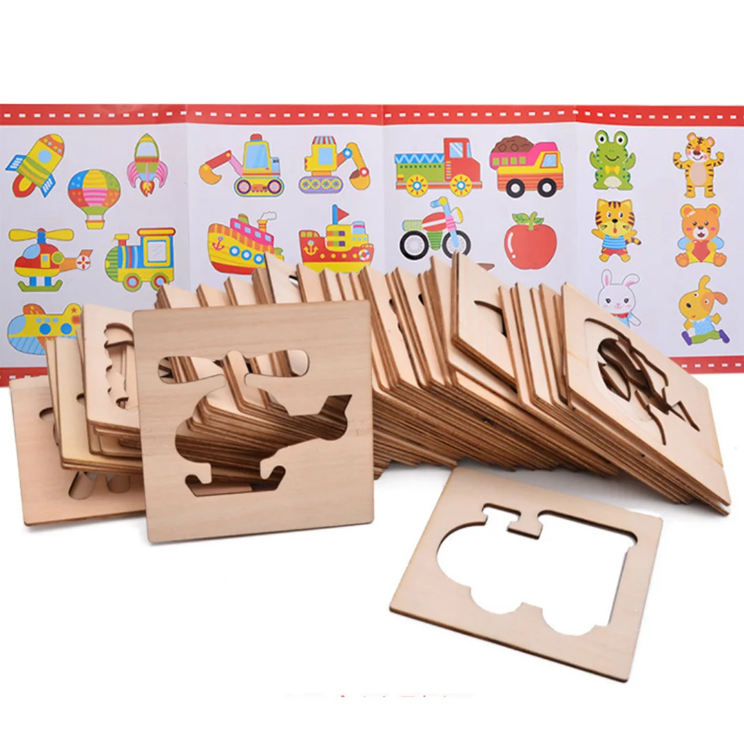 POCHOIRS DE DESSIN MATERNELLE - 100 Formes variées