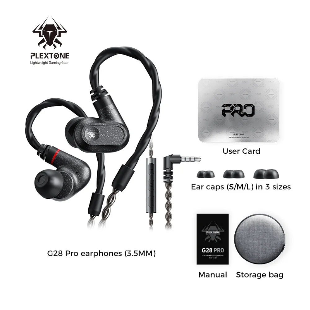 PLEXTONE G28 IEMS Gaming  Earphones  jack 3,5 mm