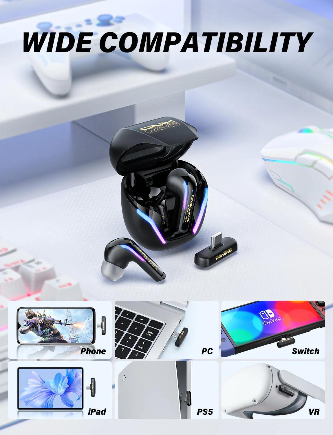 ONIKUMA T27 wirless headphones gaming