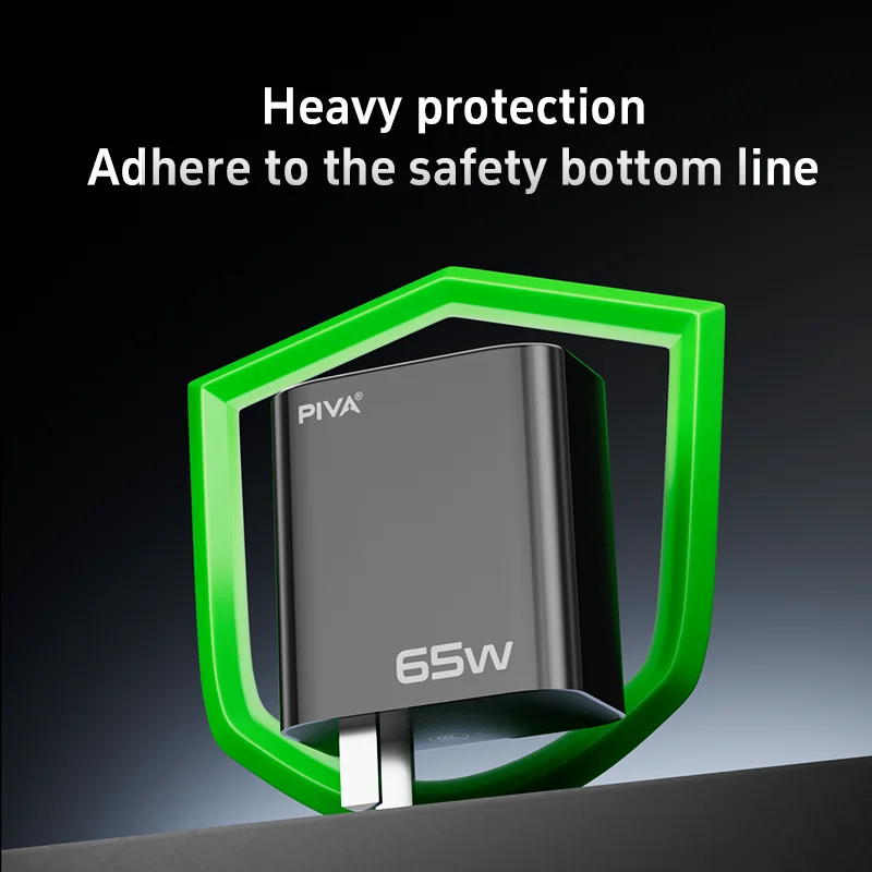 Piva 65W PD 3.0 Type-C Quick Charge GaN