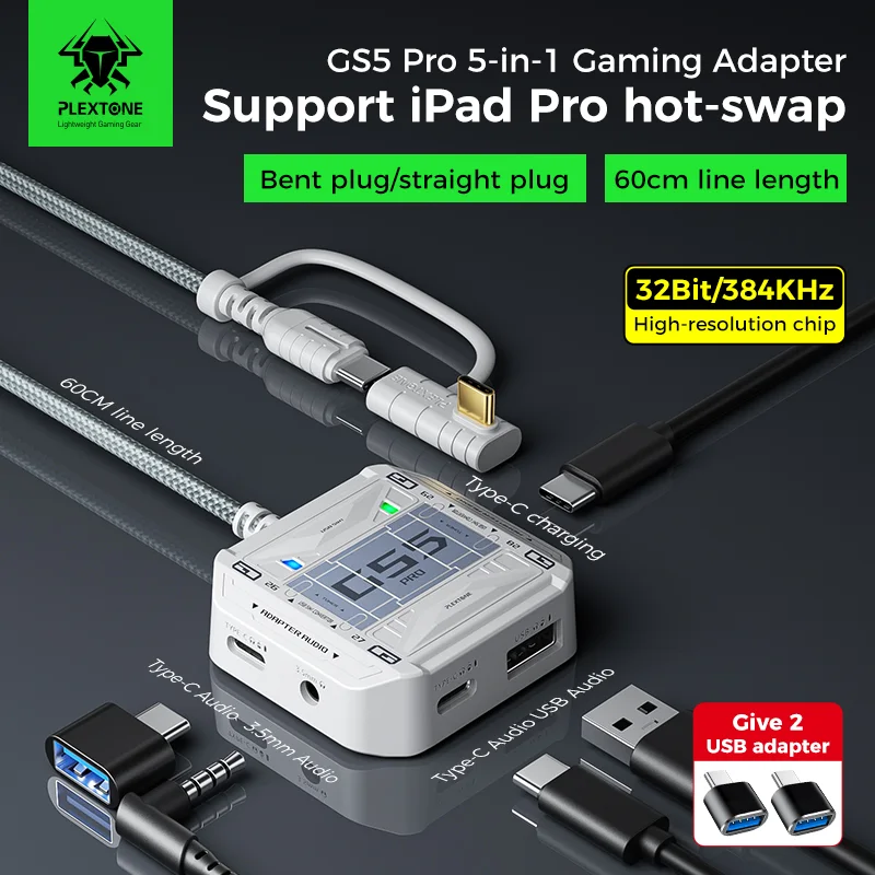 PLEXTONE gs5 pro adapter 5 IN 1