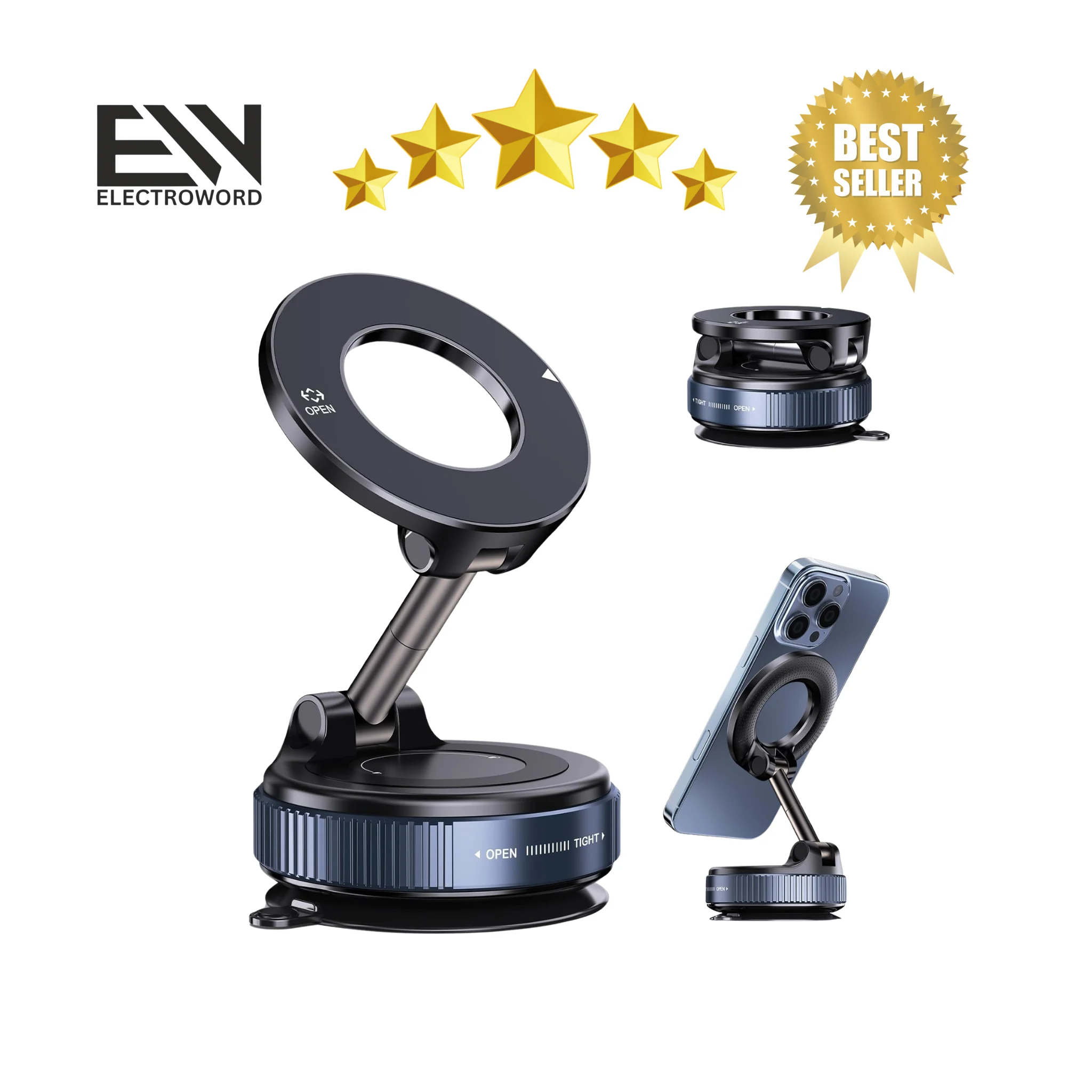 حامل الهاتف  بتقنية  الشفط  v2 ⭐⭐⭐⭐⭐