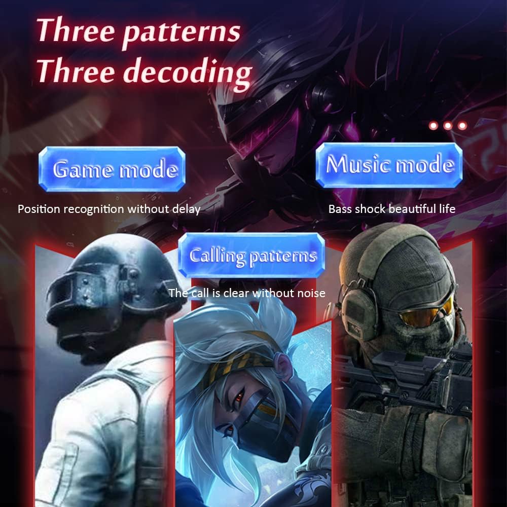 Wireless Gaming Earbud, K98  with 30 Hours Playtime, RGB