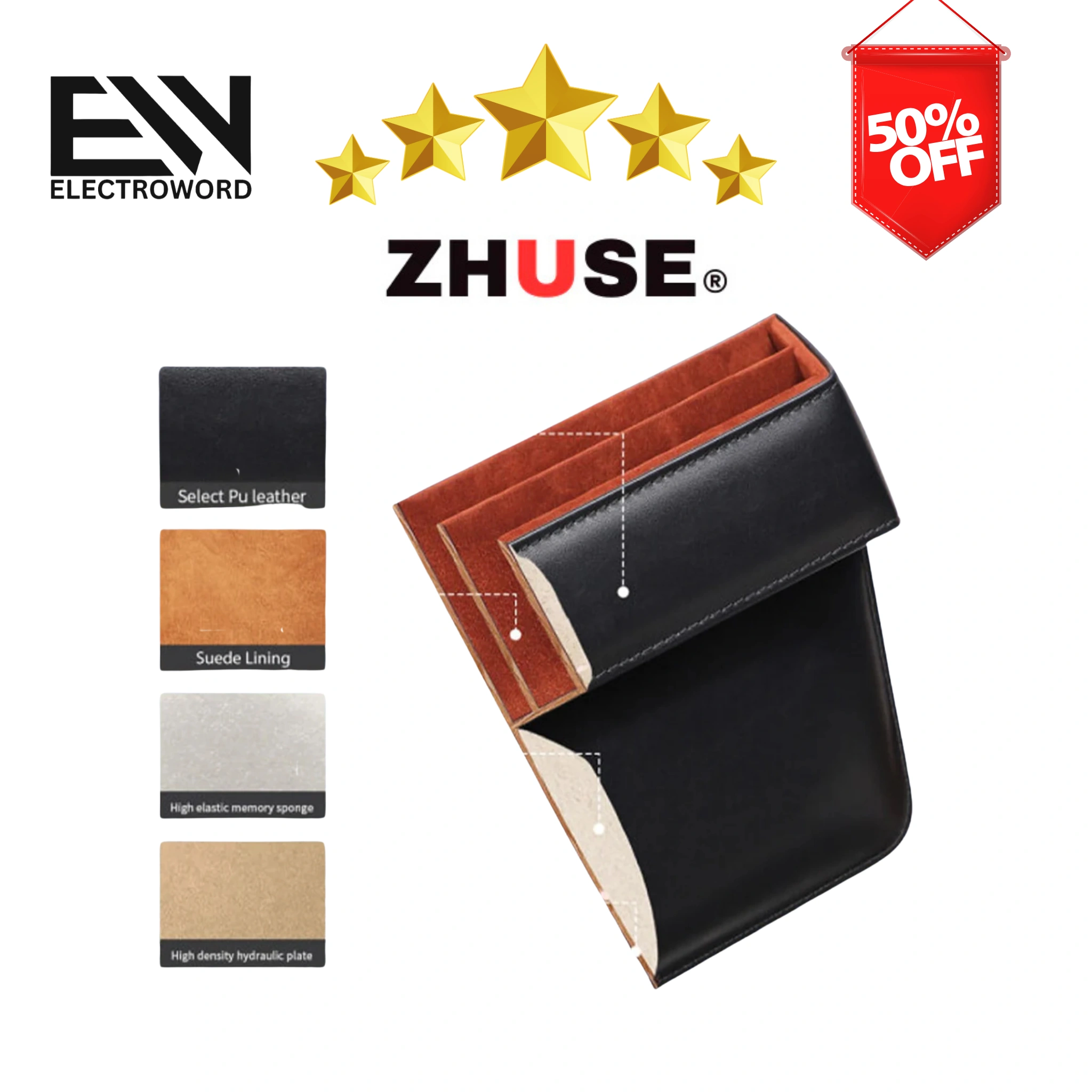 منظم أغراض السيارة من الجلد من شركة ⭐⭐ZHUSE⭐ ⭐