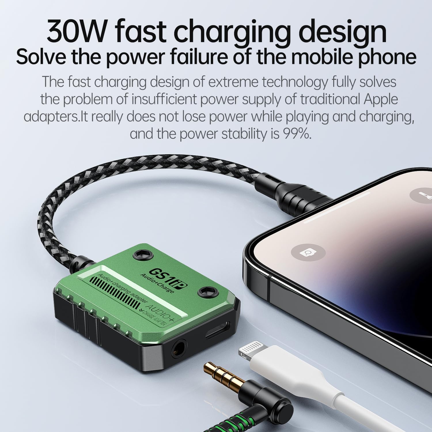 30W Adapter GS1 IPHONE 2-in-1