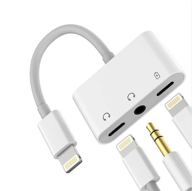 (ADAPTOR IPHONE 3IN1 (2x lightning + jack