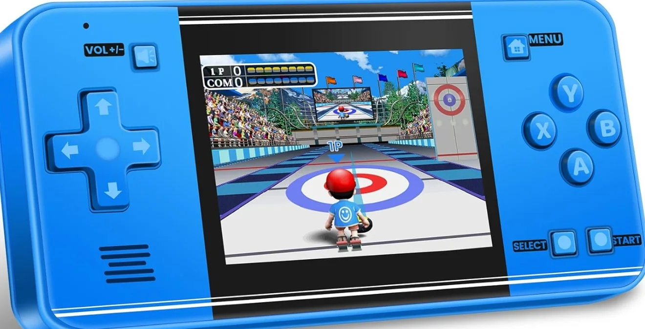 جهاز تشغيل العاب الفيديو الرقمية محمول باليد للاطفال والكبار، 135 لعبة فيديو رترو محملة مسبقا، شاشة ملونة 3 انش، مشغل العاب محمول قابل لاعادة الشحن، لعبة سفر الكترونية هدية للاولاد والبنات (ا