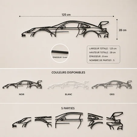 Décoration Murale Voiture Sportive 911 – Collection HsouK