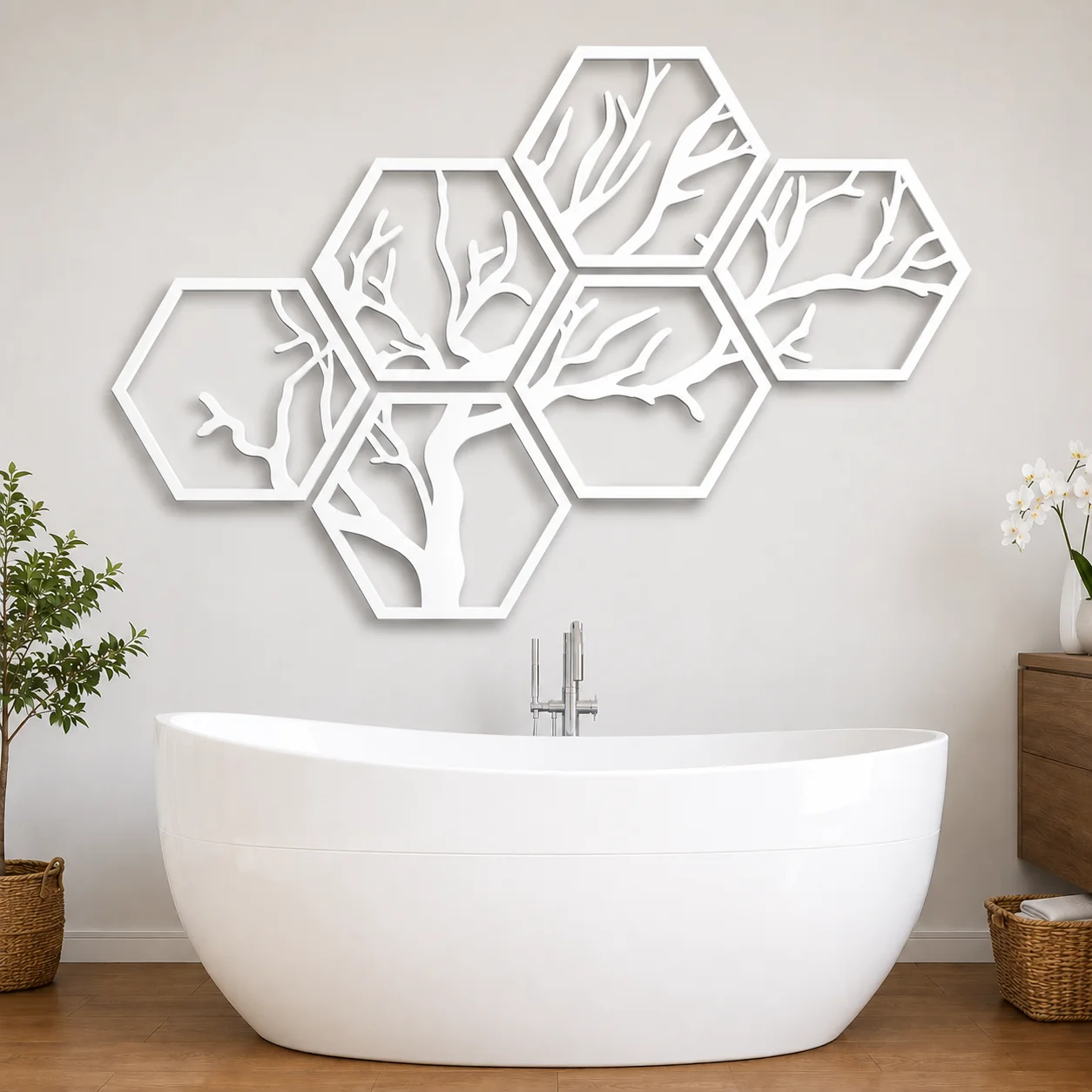 Décoration Murale Arbre Hexagonal – Collection HsouK