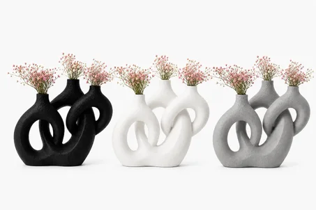 Vase Triple Moderne – Collection HsouK