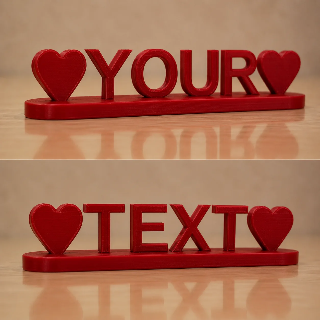 Illusion Texte Personnalisé - Collection HsouK
