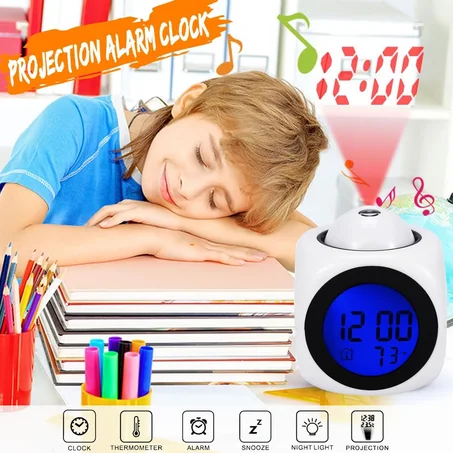 ساعة عرض رقمية :منبه