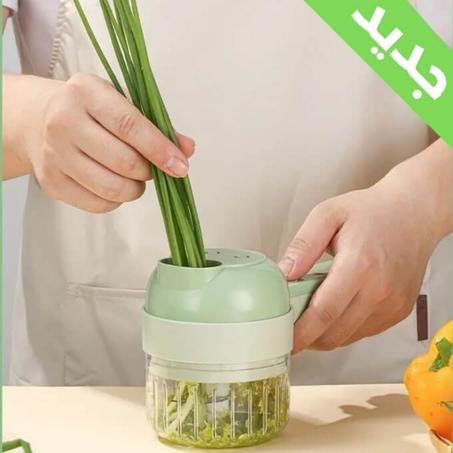 قطاعة الخضار الكهربائية 4 في 1