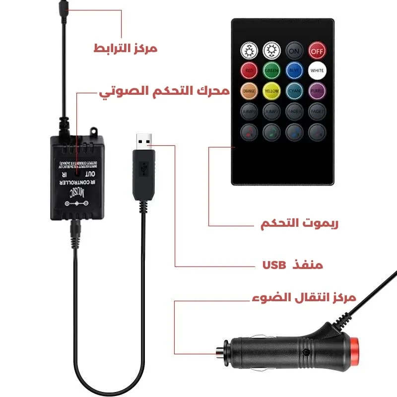 الأضواء الداخلية للسيارة