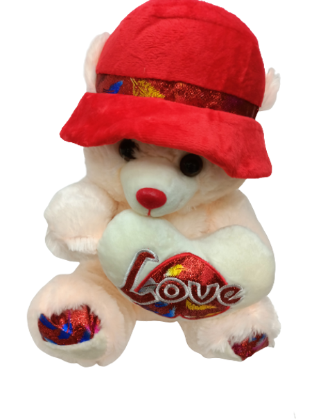 Peluche ourson Rouge