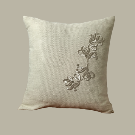 Coussin décoratif en Brocard motif fleur