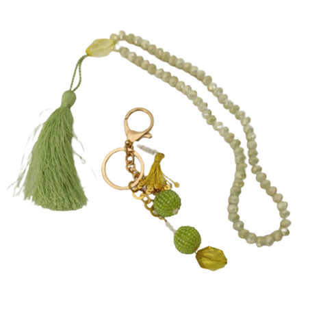 Pack Sebha et porte clé faits main Vert
