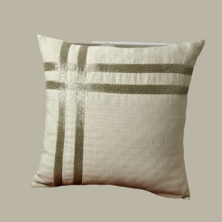 Coussin décoratif en Brocard