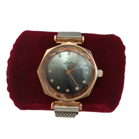 Montre Femme ceinture magnétique argent