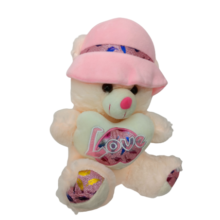 Peluche ourson Rose