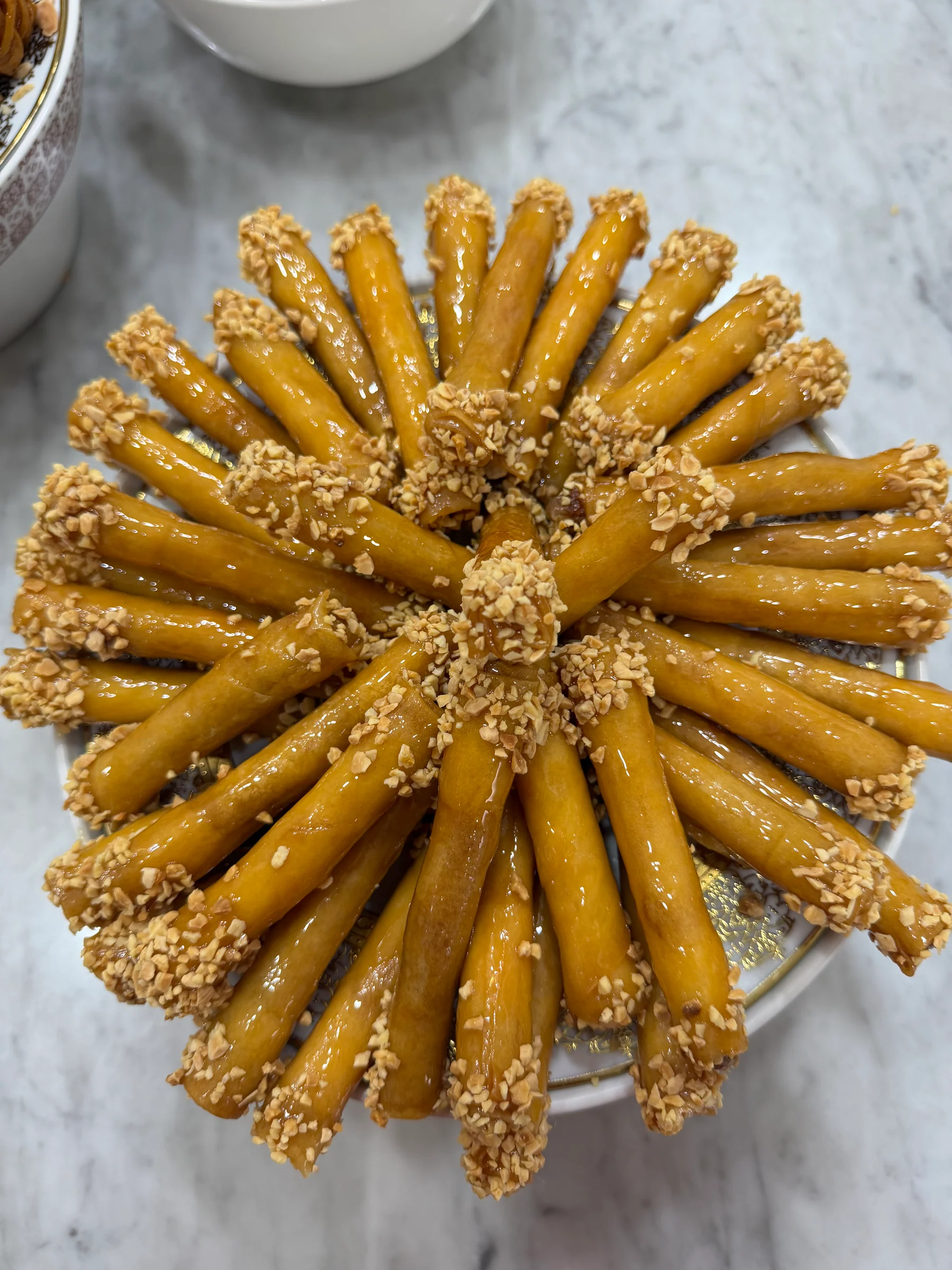 Cigares aux amandes parfumées au citron
