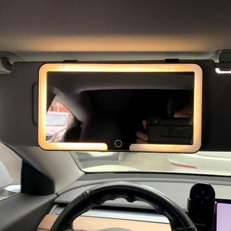 مرآة مكياج LED للسيارة
