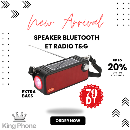 Speaker Bluetooth et Radio T&G (TG636)