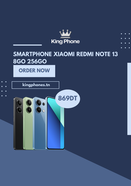 SMARTPHONE XIAOMI REDMI NOTE 13 PRO 8GO 256GO