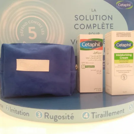 Pack Cetaphil creme hydratante + UV Defense spf 50+