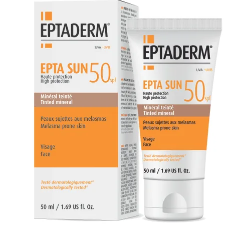 EPTADERM EptaSun 50+ Crème Visage teintée