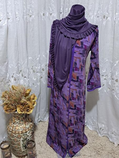 جلابة مغربية تحفة حقيقية مصنوعة من اجود نسيج الكريب الملون