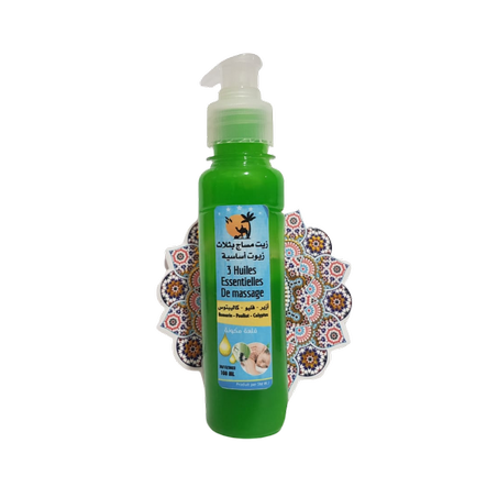 زيت مساج بثلاث زيوت أساسية