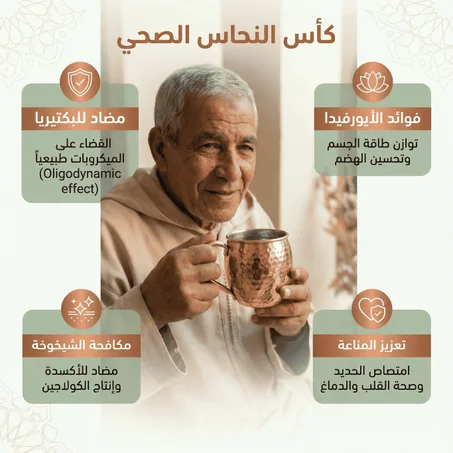 سر الصحة والجمال في كأس النحاس الأصيل. (Moscow Mule Mug)