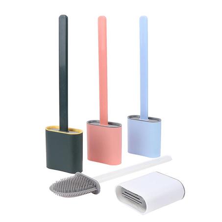 Brosse de nettoyage des toilettes en silicone