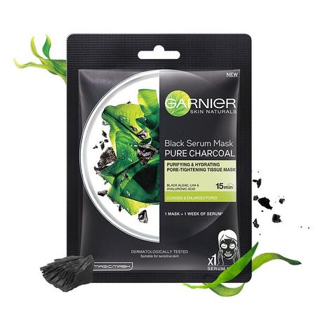 قناع الترطيب بالفحم GARNIER PURE CHARCOAL