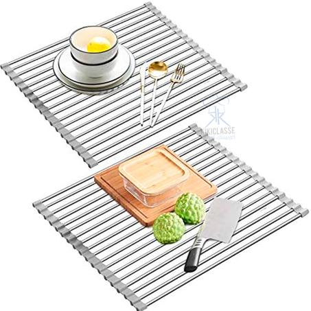 مجفف أطباق قابل للطي متعدد الأغراض