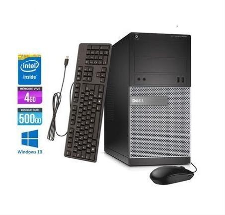 Dell Optiplex 3020 MT Intel Celeron, 4GB, 500GB HDD+ Clavier et Souris