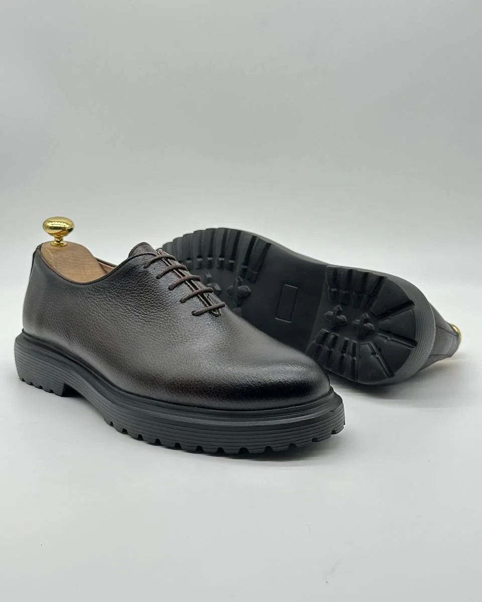 Chaussures Derby en cuir Grainé somell Eva confortable B010
