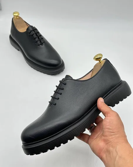 Chaussures Derby en cuir Grainé somell Eva confortable B010