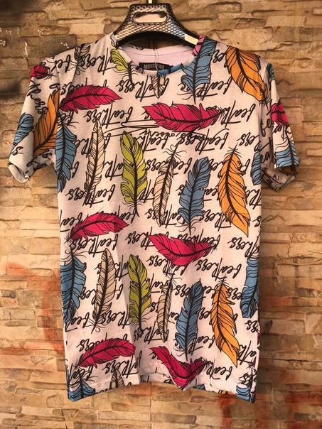 T-shirt Homme Imprimé Plumes