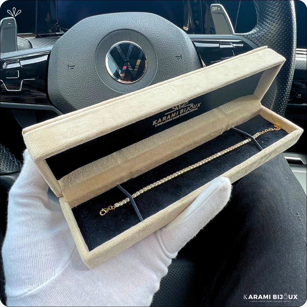 Gourmette Revier en argent 925 dorée à l’or 18K