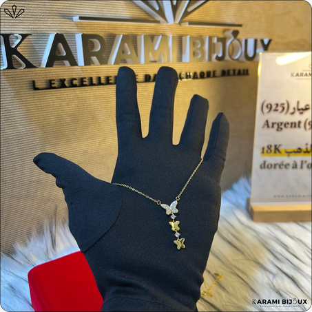 Collier Papillon Élégance – Argent 925 Doré à l’Or 18K