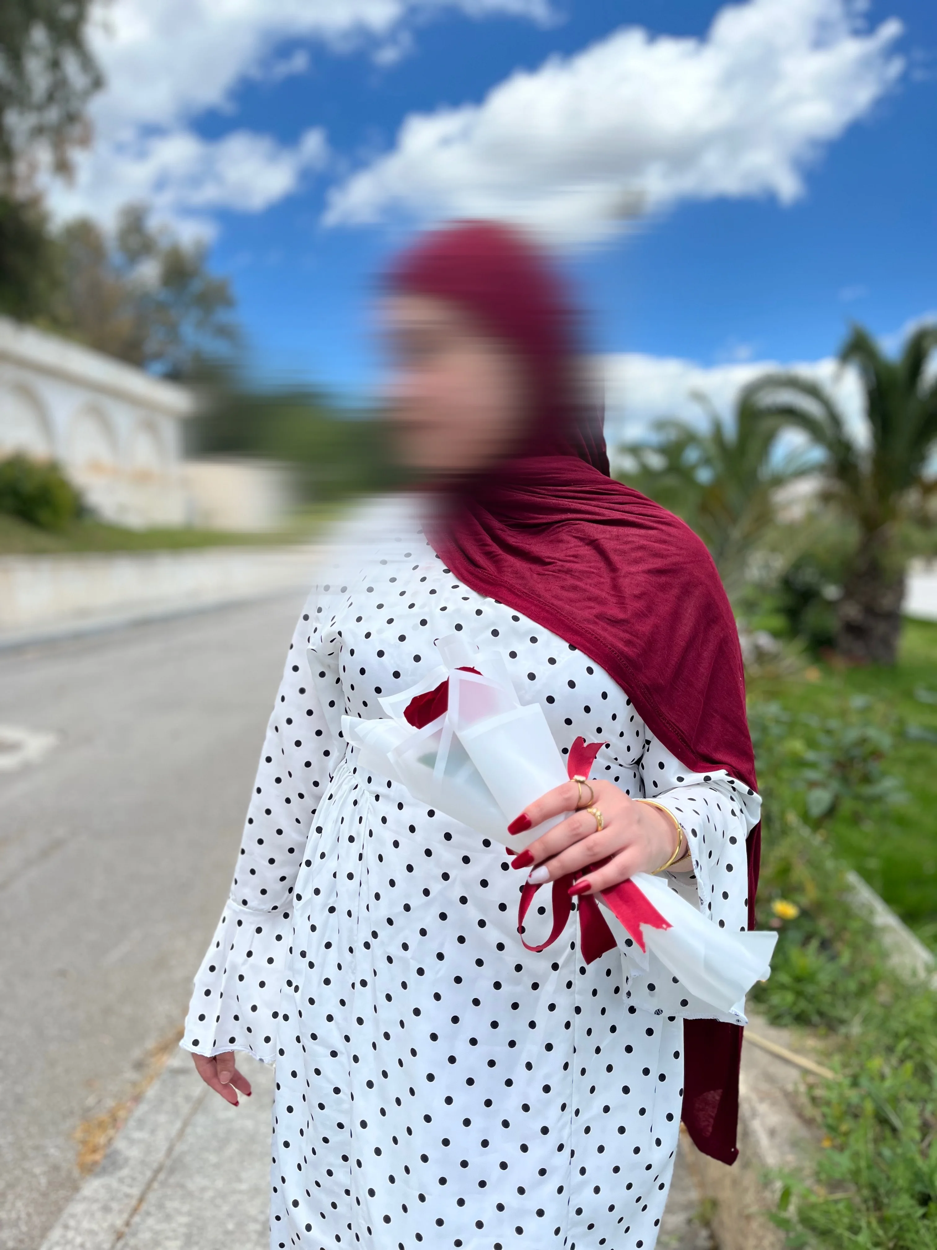 robe polka dots