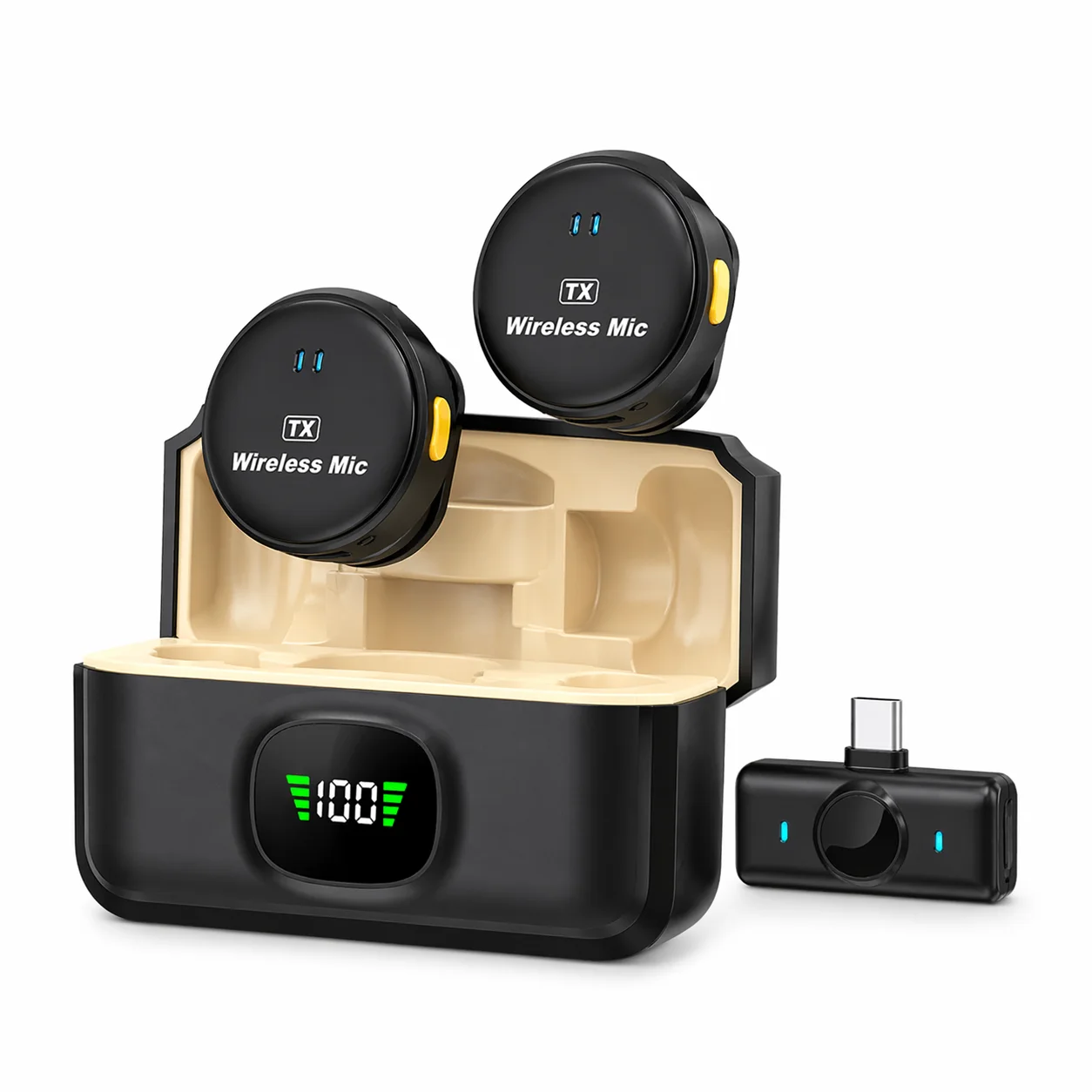 🎤  Mic Pro Wireless – ميكروفون احترافي للتصوير