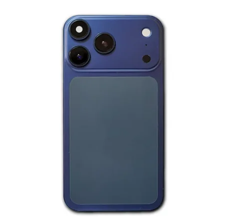 Coque iPhone XR بتصميم iPhone 17 - لون أزرق