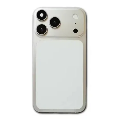 Coque iPhone XR بتصميم iPhone 17 - لون فضي
