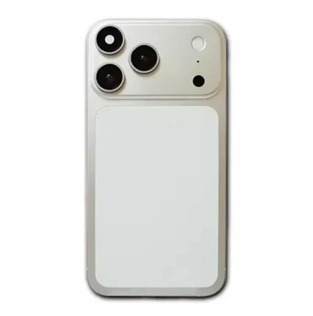 Coque iPhone XR بتصميم iPhone 17 - لون فضي