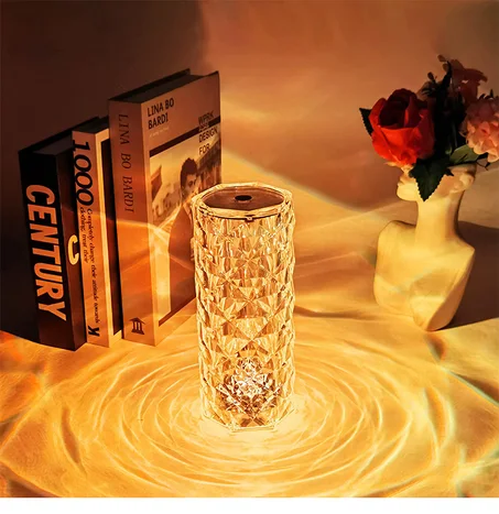 LAMPE EN CRISTAL 16 COULEURS مصباح الكريستال
